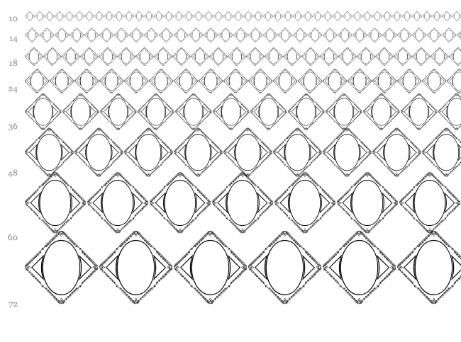 Vintage Panels 02 font waterfall